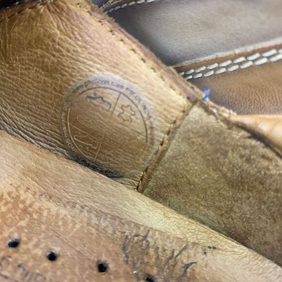 Pikolinos Leather Slip On Shoe Brown Tan Flat Round Toe Gore Womens 37 US 6.5 - Picture 8 of 13